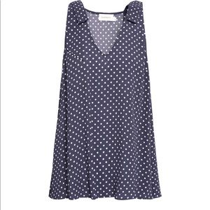 Zimmermann polka dot crepe blouse, sz 1